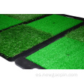 Alfombra portátil de práctica de golf de doble césped de Amazon